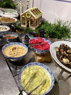 Salad bar at Ani's Café in Porvoo
