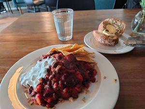Chili sin Carne at Ani's Café in Porvoo