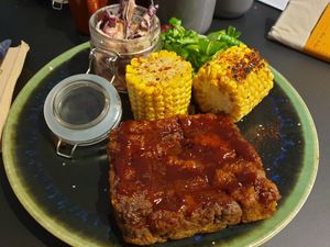 Ribz, corn and slaw at Lilith's  in Cheltenham