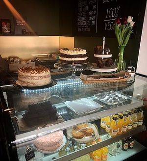 Vegan independant cake suppliers at Lilith's  in Cheltenham