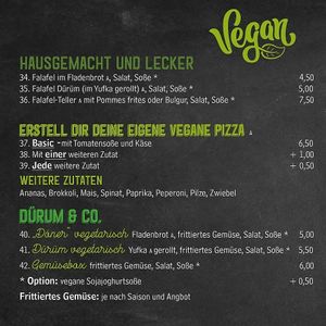 Diese und noch vieles mehr.... Fragen Sie uns einfach nach unserem Vegan Menü Angebot at Big Baba in Achern
