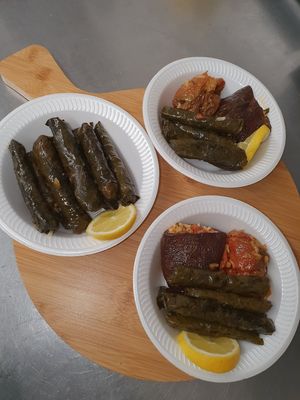 Gefüllte Weintraubenblätter mit Reis und Pinienkerne at Big Baba in Achern