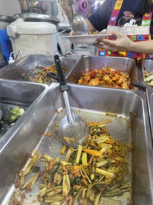 Different options  at Chalawan - Vegan Food Stall in Bangkok