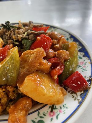 Pineapple - delish   at Chalawan - Vegan Food Stall in Bangkok