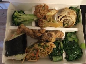 Our choices from buffet at LiánChí Huì SùShí 蓮池會素食 in Taipei