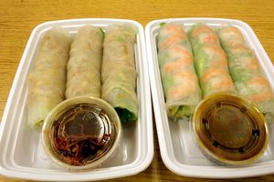 Veggie Rolls and Shrimp Rolls at Cam Anh in Oakland