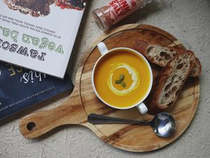 Pumpkin soup at Au-Vert in Nanning
