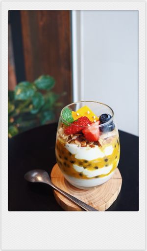 Vegan yogurt  at Au-Vert in Nanning