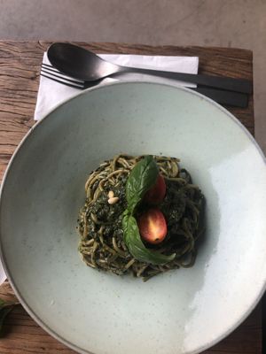 Pesto spaghetti at Au-Vert in Nanning