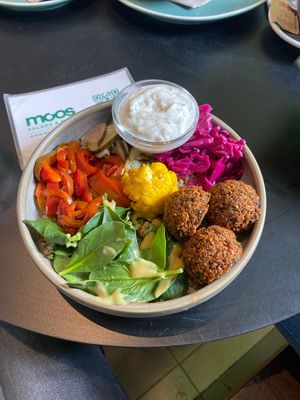 Falafel bowl  at Moos Ibiza in Ibiza
