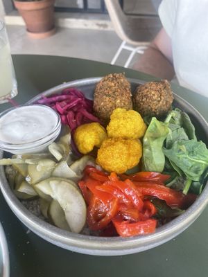 Falafel Bowl   at Moos Ibiza in Ibiza