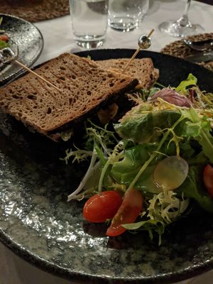 Wild mushroom sandwich at Folia - Four Seasons Resort in Dubai