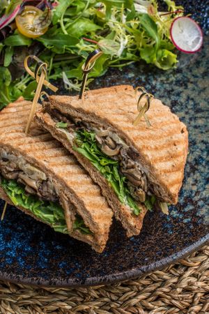 WILD MUSHROOM SANDWICH 
Caramelized onion, truffle aioli at Folia - Four Seasons Resort in Dubai