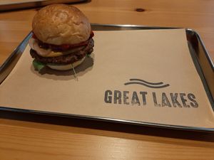 My first vegan burger! at Great Lakes in Tokyo