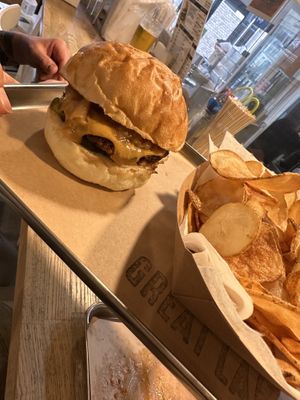 Michigan burger   at Great Lakes in Tokyo