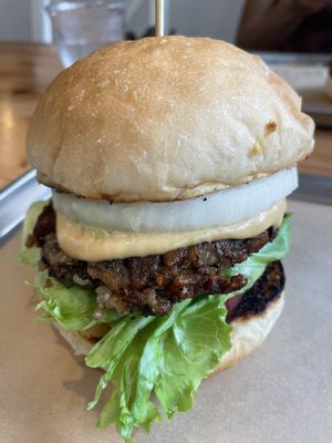 Ontario burger  at Great Lakes in Tokyo