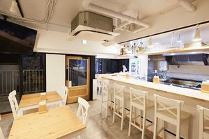 Interior. Television showing hockey, sports, and other special events. Curated music playlist. at Great Lakes in Tokyo