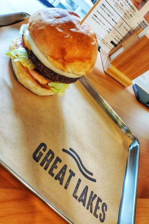 Ontario burger at Great Lakes in Tokyo