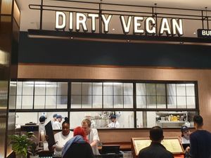 Ordering counter at Dirty Vegan in West London