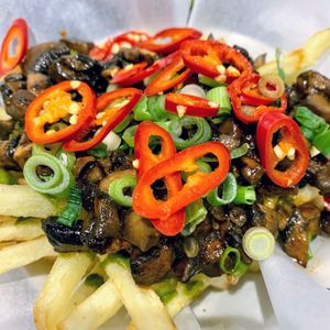 Skinny fries - go dirty option at Dirty Vegan in West London