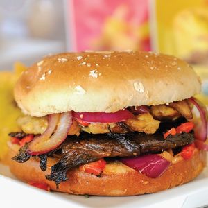 Portobello Burger at Carrot Express - Downtown in Miami