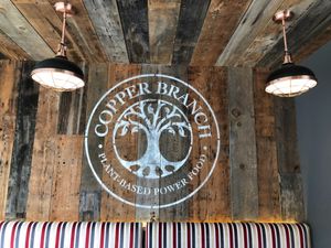 Loved their logo.  at Copper Branch in Portland