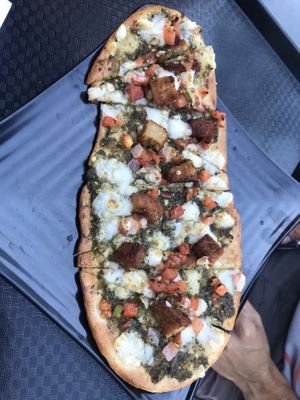 Pesto flatbread - super good! at Copper Branch in Portland