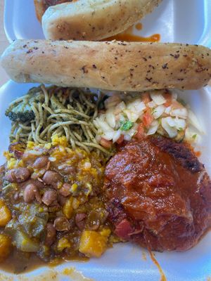 Plant based buffet  at Natural Life Cafe in Moca