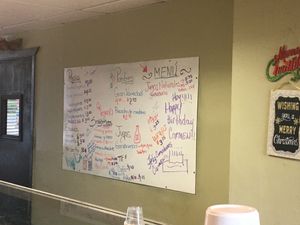 Menú del día. La comida cambia todos los días. at Natural Life Cafe in Moca