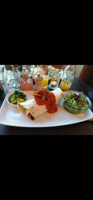 vegan burrito at Lilly Jo in Basel