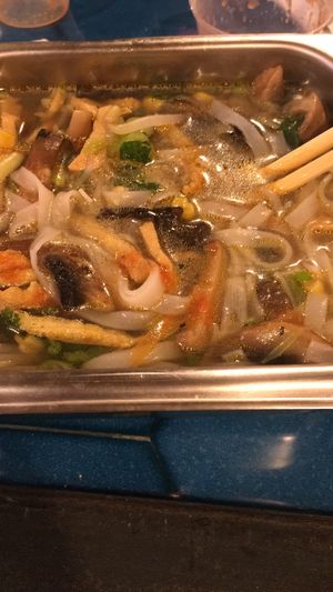 Vegan pho with glass noodles  at Dao Vietnamese Street Food in Athens