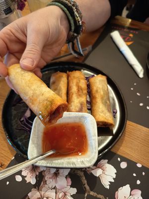Vegan spring rolls at Dao Vietnamese Street Food in Athens