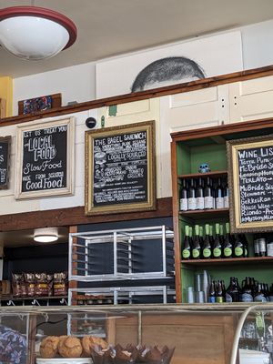 Menu boards at Paradigm Coffee & Music in Sheboygan