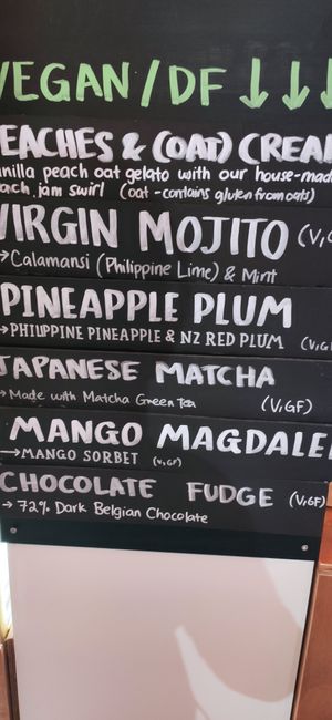 Vegan ice-cream flavours #Veganuary at Zelati in Wellington