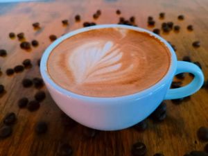 Latte at Horizon Cafe in Koh Samui