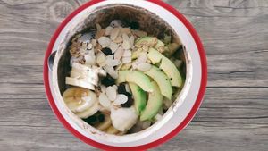 Coconut Yogurt fruits bowl with at Horizon Cafe in Koh Samui