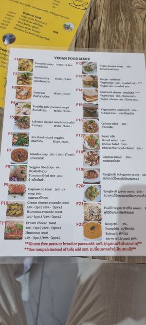 Really good selection of vegan food at Horizon Cafe in Koh Samui