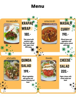 New menu 2022 at Horizon Cafe in Koh Samui