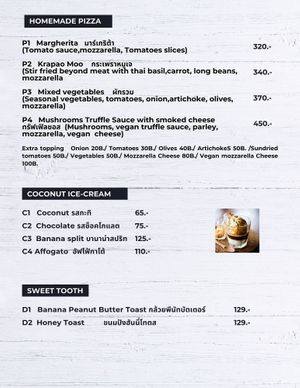 Updated Menu 2022 at Horizon Cafe in Koh Samui