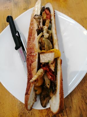 Our vegan sandwich is just too....😋 at Horizon Cafe in Koh Samui