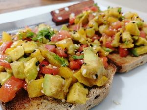 Avocado toast at Horizon Cafe in Koh Samui