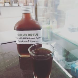 Cold brew organic coffee (easy to digest) at Horizon Cafe in Koh Samui