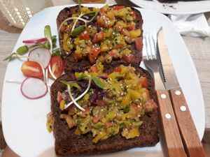 Avocado toast at Horizon Cafe in Koh Samui
