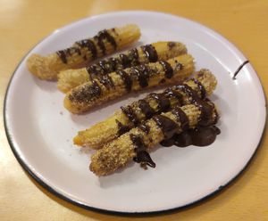 Churros at Dalia Plant Power Mex in Bogota
