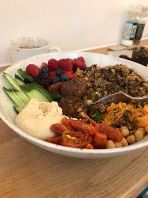 The falafel plate.  So good!   at Mr Cooper's Coffee House in Whitby