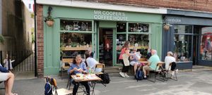Friendly retro café with a few interesting vegan options. The main meals good portions. Some outside seatings. at Mr Cooper's Coffee House in Whitby