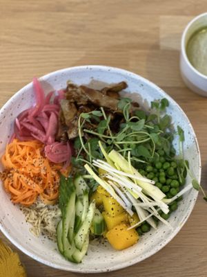 Mango duck salad (vg)  at Mr Cooper's Coffee House in Whitby