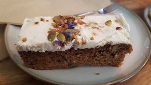 Carrot cake at Mr Cooper's Coffee House in Whitby
