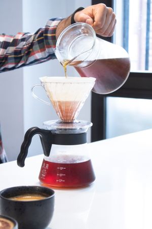 Cold brew - filtered on V60 at Perspectives in Granada