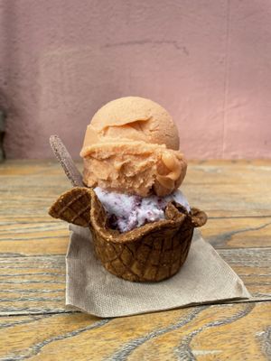 Mamey y jacaranda  at Nieve de Olla in Mexico City